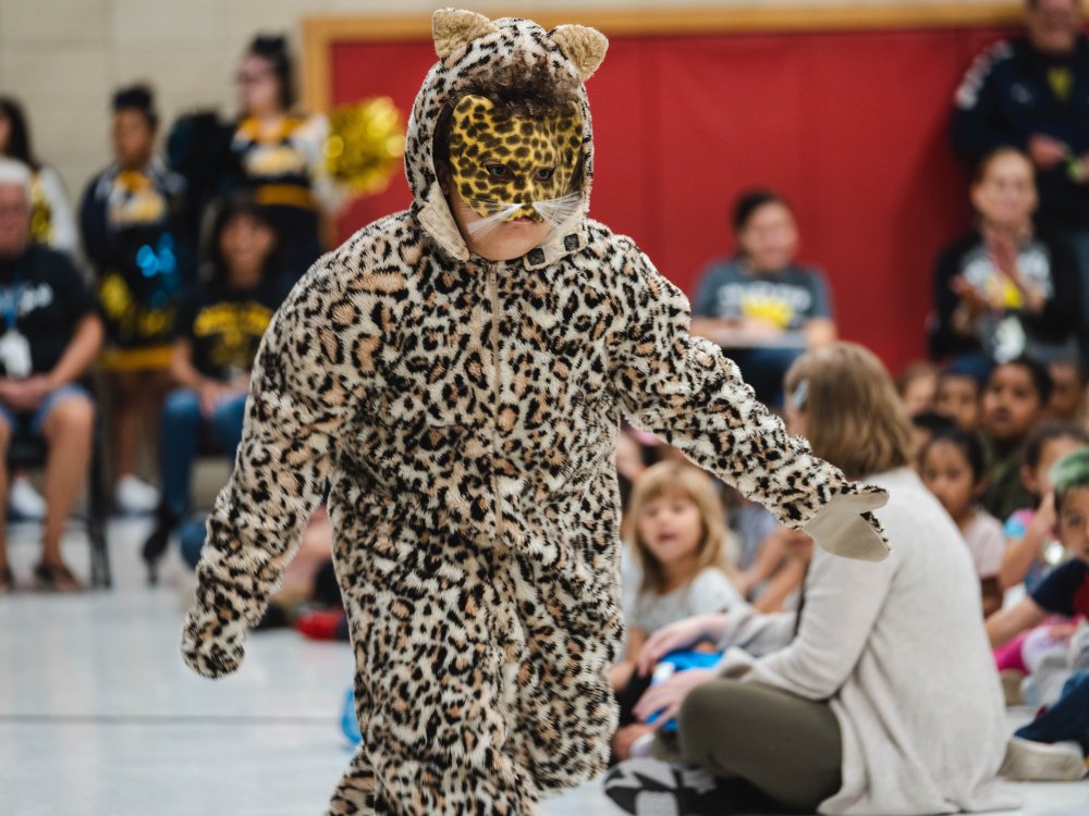 Cheetah student mascot