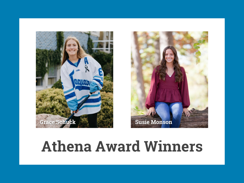 Photos of Athena Award winners - Grace Schuck & Susie Monson