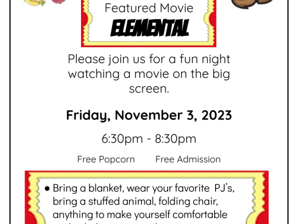 Movie Night-Friday, November 3