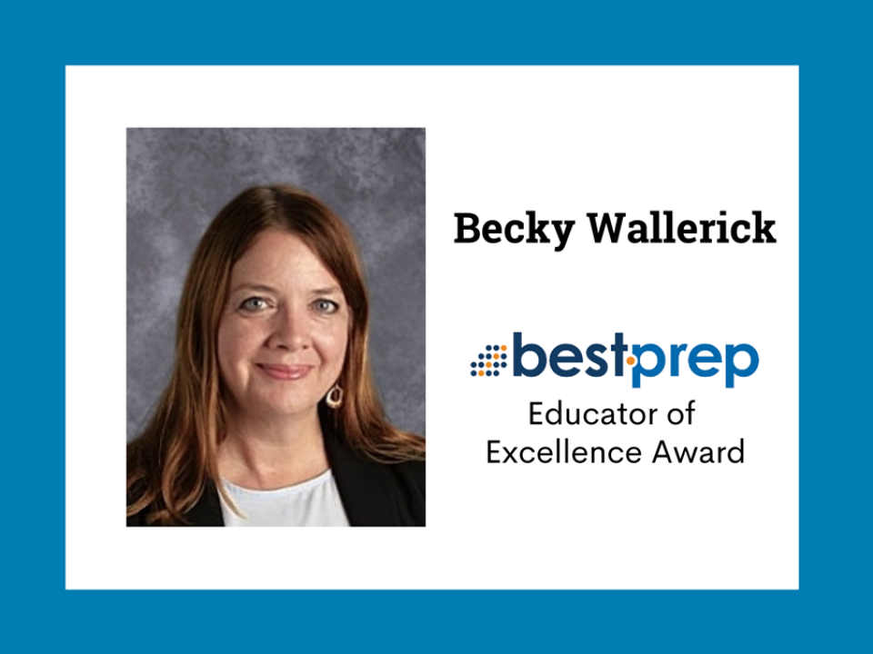 Becky Wallerick, bestprep educator of excellence award