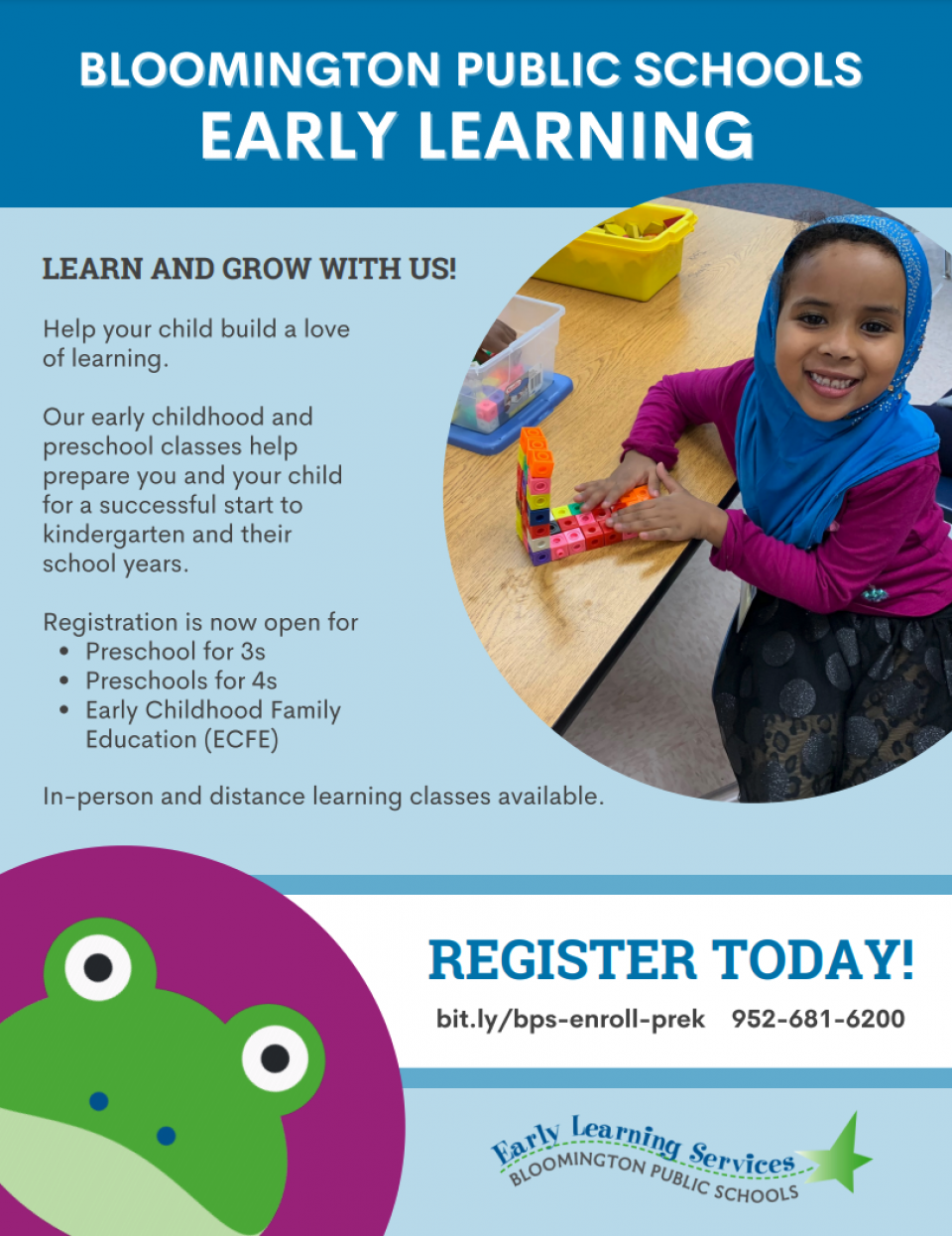 Bloomington Early Learning Services Preschool English