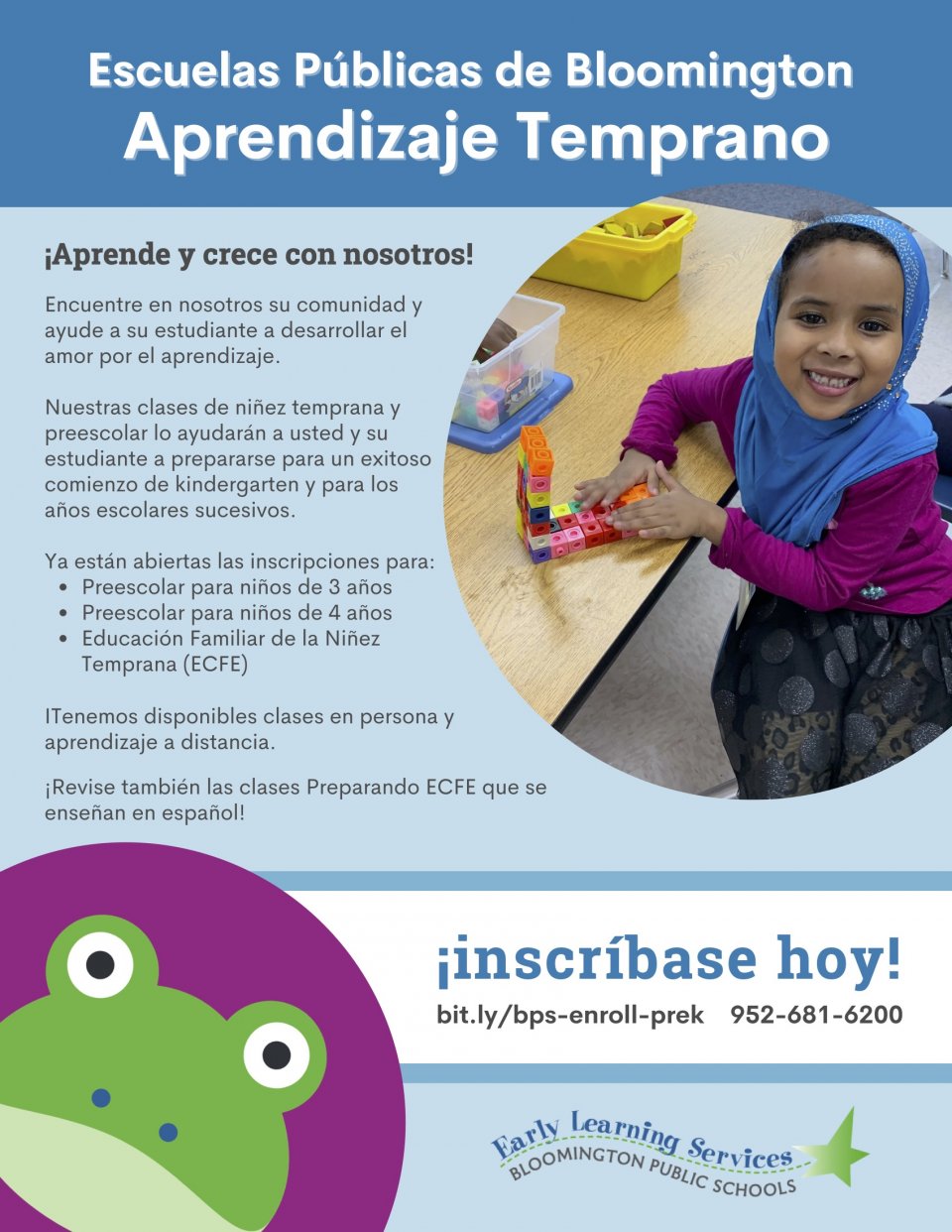 Bloomington Early Learning Services Preschool Spanish