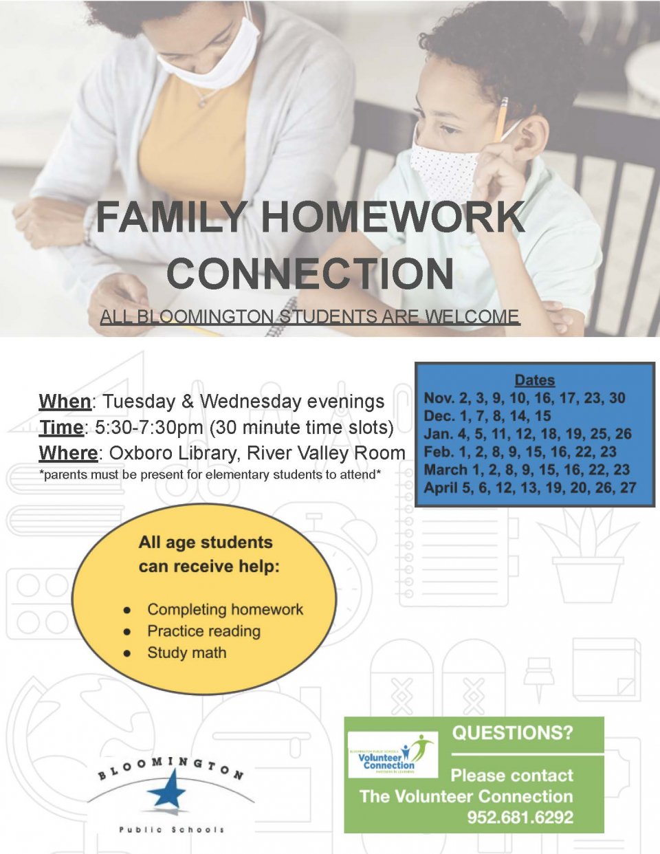 Homework Connection Flyer_Oxboro