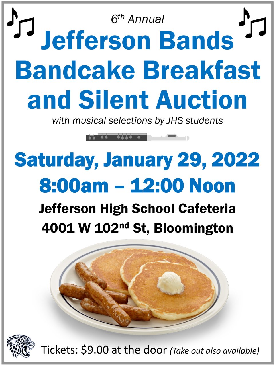 Information about Jefferson's 'Bandcake' Breakfast Fundraiser
