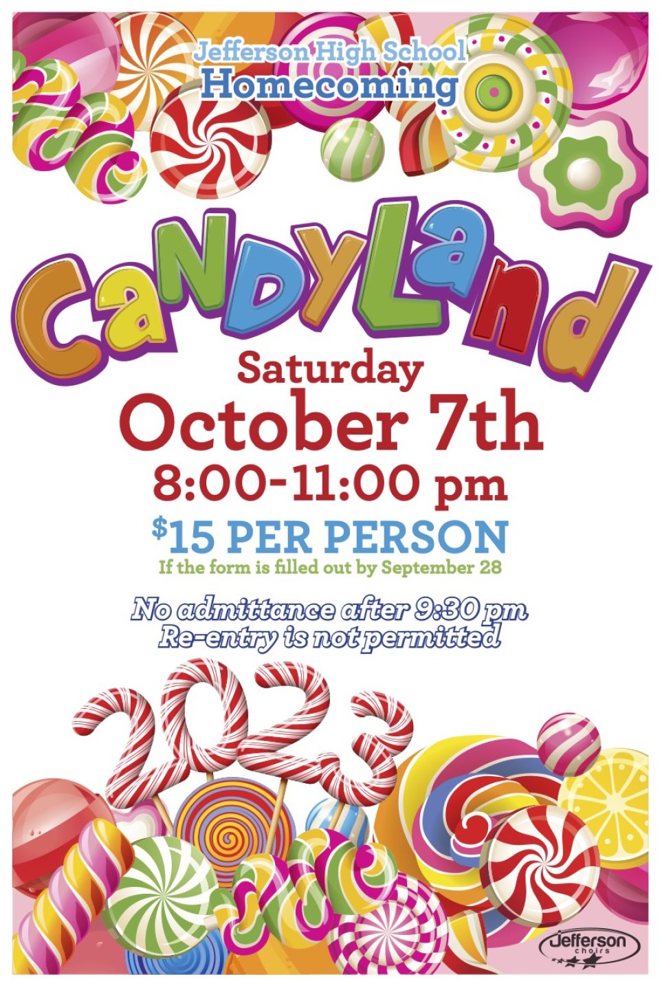 candyland dance saturday october 7 from 8 pm to 11 pm; $15 tickets